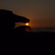 The sun in the hand
