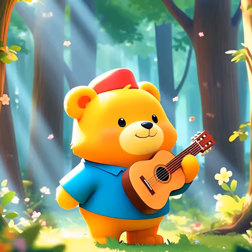 Bear Playing Guitar