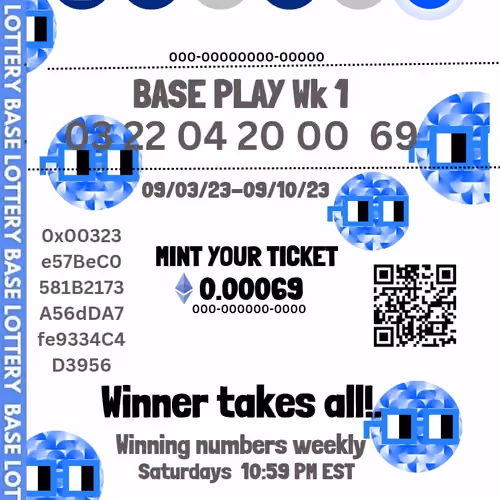 BASE LOTTERY WK 09/03-09/10 5