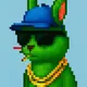 Cool Squirrel Cap Pixel Art #6