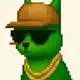 Cool Squirrel Cap Pixel Art #6