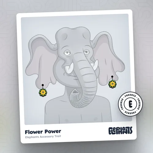 Elephants Accessory: Flower Power