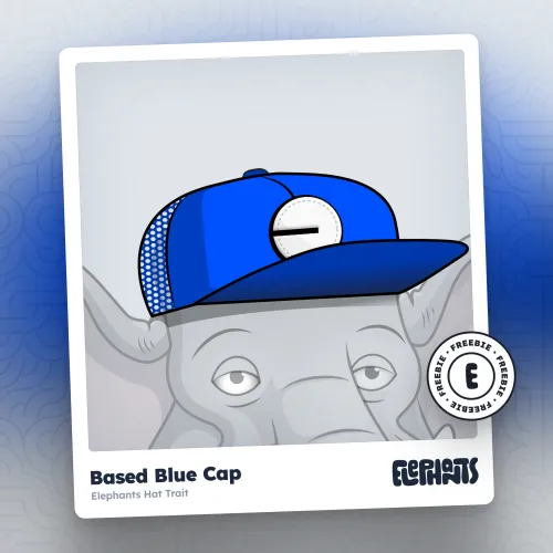 Elephants Hat: Based Blue Cap