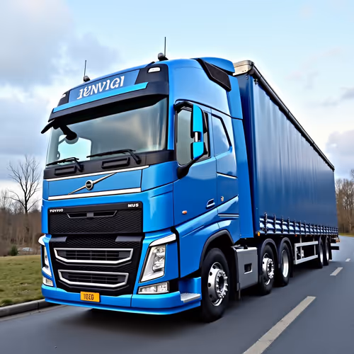 Truck volvo blue