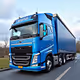 Truck volvo blue