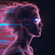 glitch art of