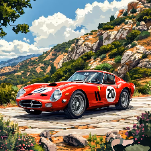 Pixel Legends: Icons of the Road