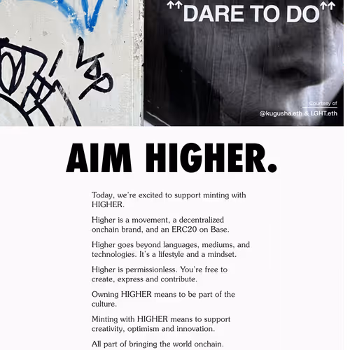 Mint with HIGHER