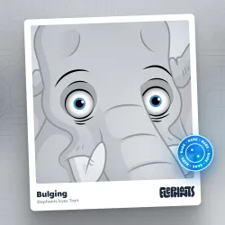 Elephants Eyes: Bulging