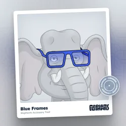 Elephants Accessory: Blue Frames
