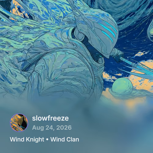 cast by @slowfreeze: Wind Knight • Wind Clan