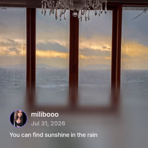 cast by @milibooo: You can find sunshine in the rain