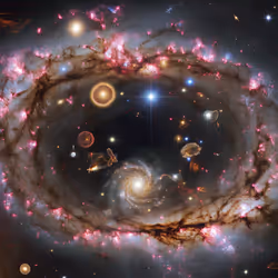 Galaxy With Thousands of Stars