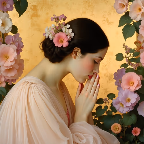 Prayer Among Blossoms