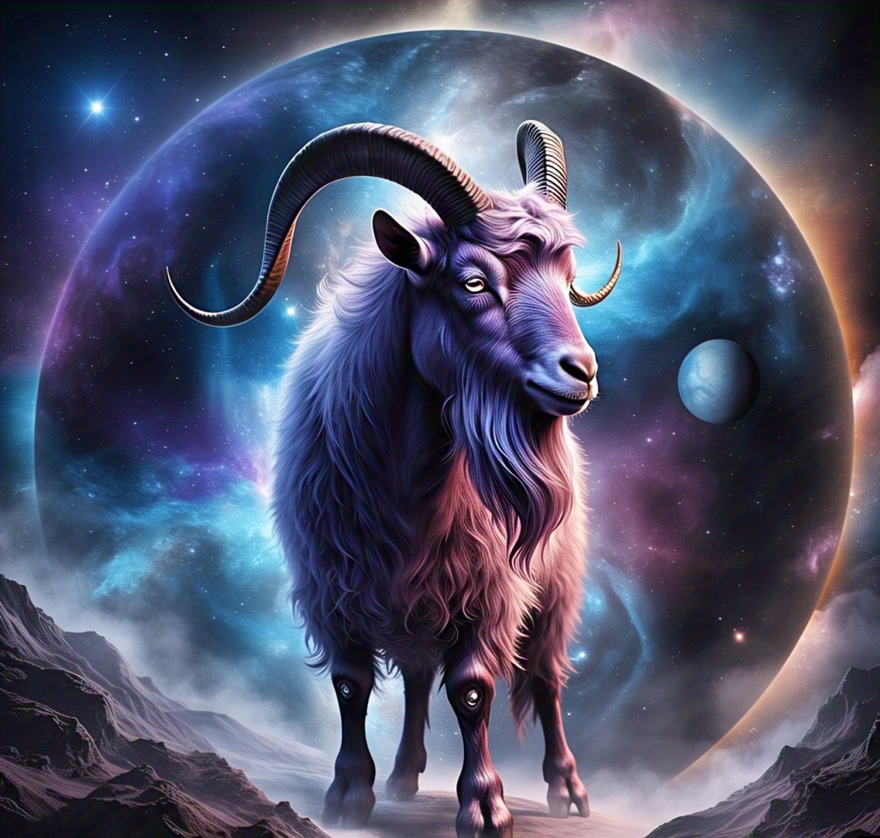 Based Galaxy goat