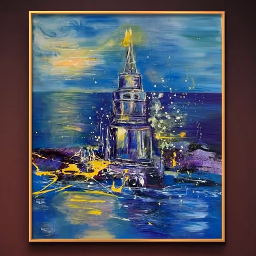The Lighthouse — NFT + Original Painting