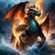 Fire Sea Water Dragon