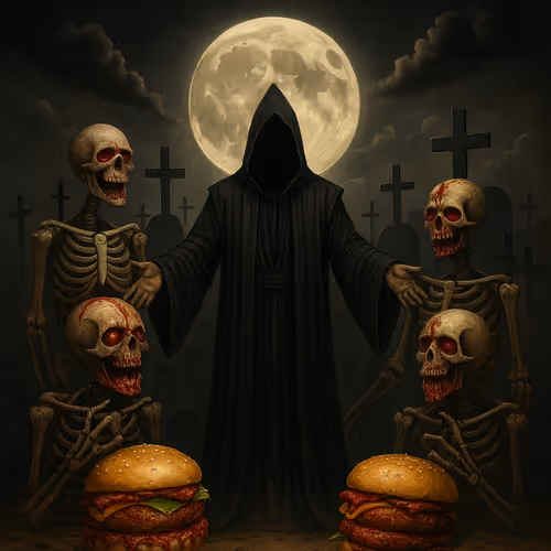 Burger Money Halloween