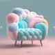Green Fluffy Sofa