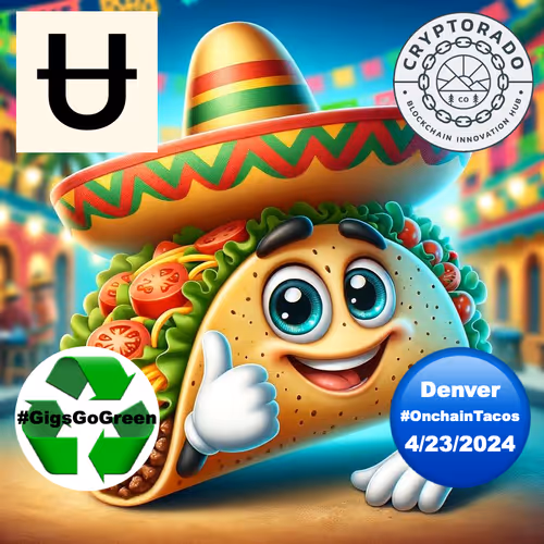 Ticket for  🌮 Free #TacoTuesday in Denver!! Powered by 🔵 #OnchainTacos (23Apr2024)