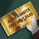 Alien Rabbits Mint Pass # 719