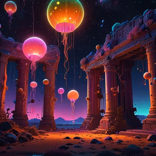 Neon Odyssey A Pop Art Cosmos 2