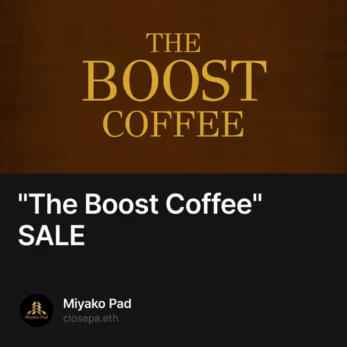 "The Boost Coffee" SALE