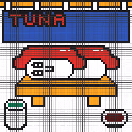 PIXEL SUSHI COLORING