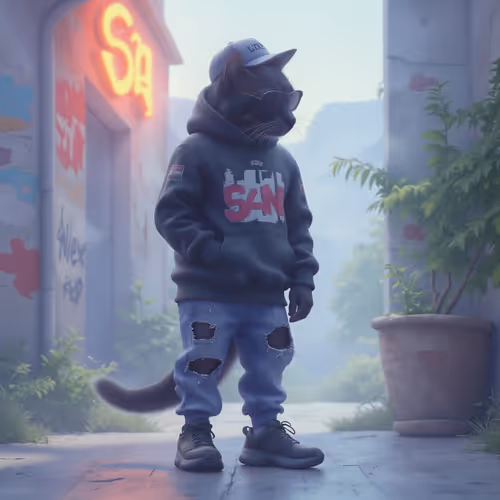 The cat Named meow