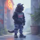The cat Named meow