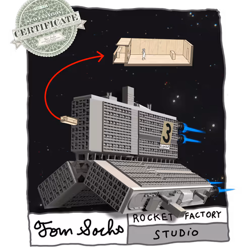 Tom Sachs: Rocket Factory - Final Frontier Apartments