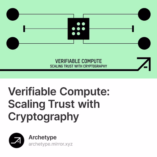 Verifiable Compute: Scaling Trust with Cryptography 6