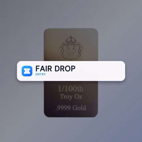 2024 1/100 oz Scottsdale Gold Bar Fair Drop Entry