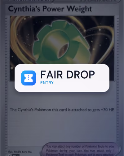 Cynthia's Power Weight - Destined Rivals Diamond Fair Drop Entry