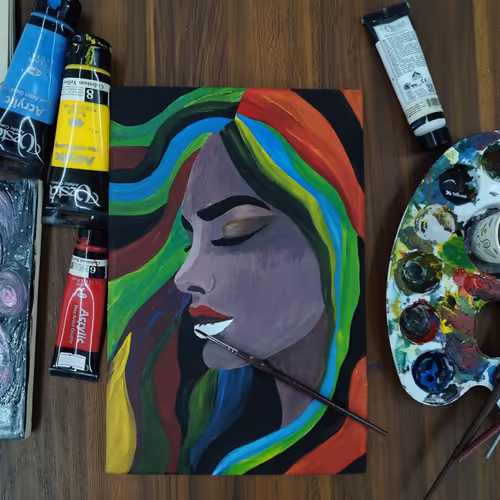 Acrylic Painting Moment 6