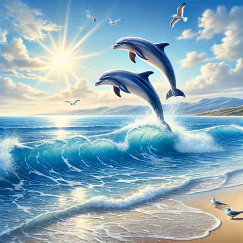 🦈 Ocean Serenade: Dancing Dolphins 🦈