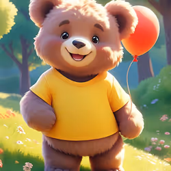 Bears love balloons