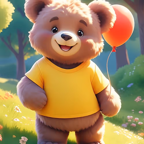 Bears love balloons