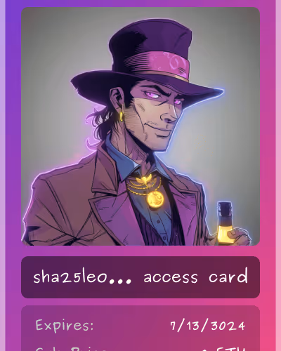sha25leo.eth club card