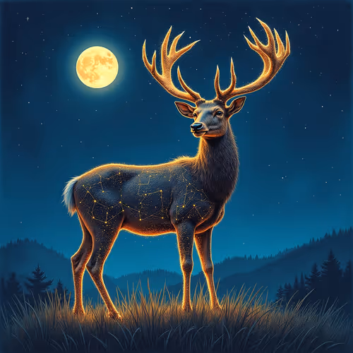 Mythic stag made
