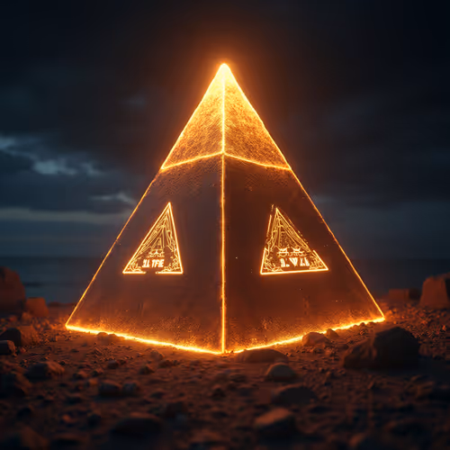An illuminating pyramid
