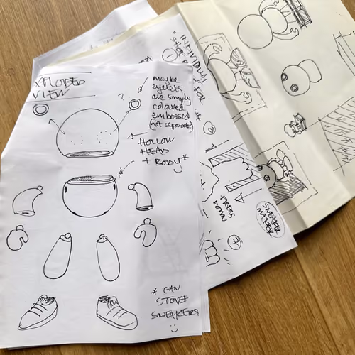 SneakHeads® sketch – exploded view #375