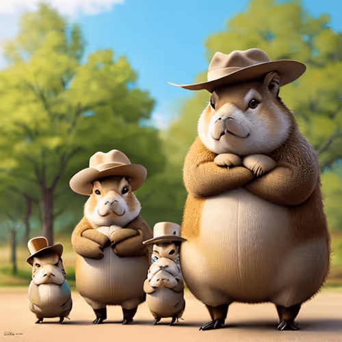 Capybara Family Sui