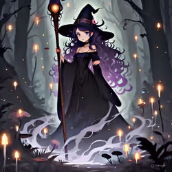 Enchanting witch anime