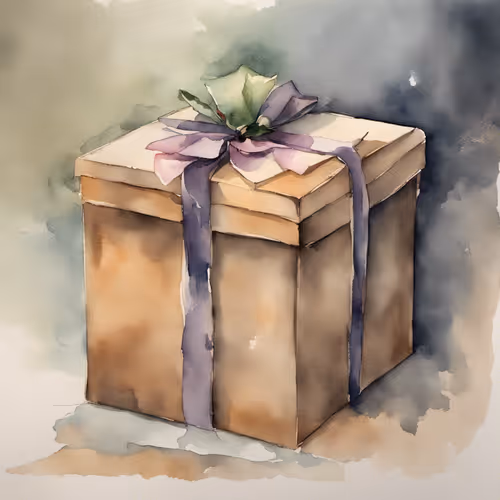 Faded Parcel With Unknown