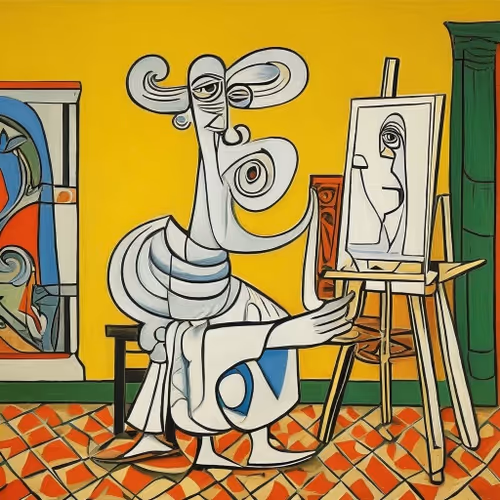 Pablo Picasso-Cartoonic