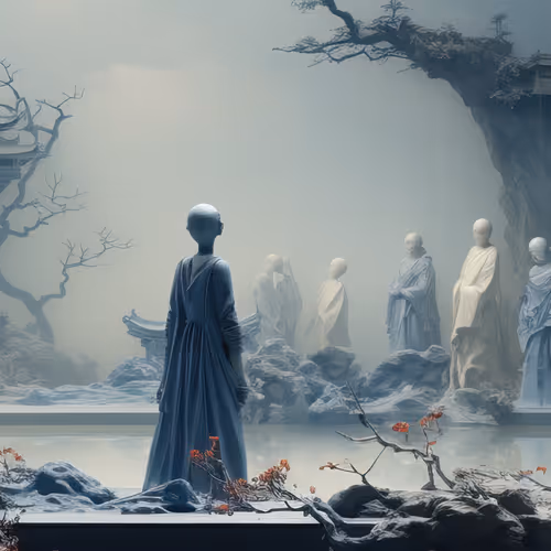 Porcelain Panoramas in Scroll