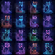 Neon Cat Parade