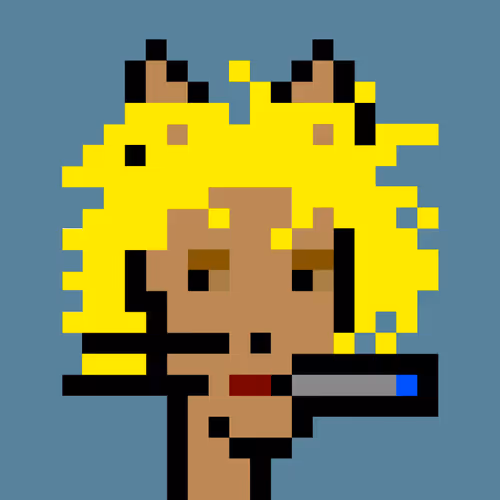 Wild Blonde Cat Punk Meow
