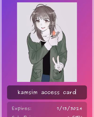 kamsim club card